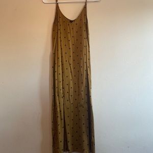 Spaghetti strap satin dress